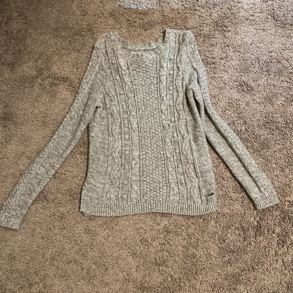 Hollister Gray Sweater Size Medium